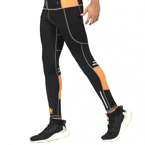 SaunaTek MEN'S PANELED NEOPRENE LEGGING - Picture 3 of 6